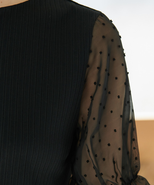 ROPE' PICNIC（ロペピクニック）の「ドットドビーキーネックトップス（その他トップス・レディース・ホワイト/ブラック/グリーン系その他/ピンク・38/40）」の14枚目の写真