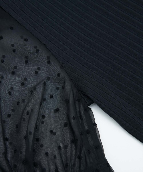 ROPE' PICNIC（ロペピクニック）の「ドットドビーキーネックトップス（その他トップス・レディース・ホワイト/ブラック/グリーン系その他/ピンク・38/40）」の9枚目の写真