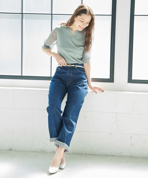 ROPE' PICNIC（ロペピクニック）の「ドットドビーキーネックトップス（その他トップス・レディース・ホワイト/ブラック/グリーン系その他/ピンク・38/40）」の11枚目の写真