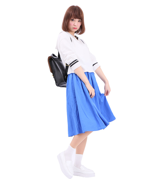 WEGO(ウィゴー)の「WEGO/サッチェルリュック(バックパック/リュック・レディース・ホワイト/ブラック/サックスブルー/ピンク/パープル・FREE)」の18枚目の写真