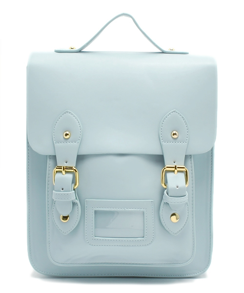 WEGO(ウィゴー)の「WEGO/サッチェルリュック(バックパック/リュック・レディース・ホワイト/ブラック/サックスブルー/ピンク/パープル・FREE)」の3枚目の写真