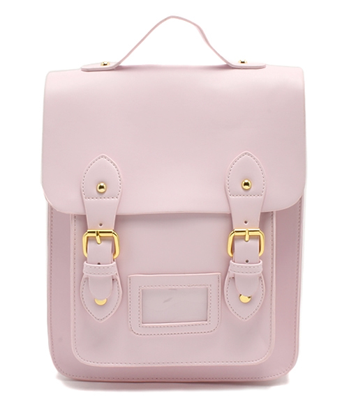 WEGO(ウィゴー)の「WEGO/サッチェルリュック(バックパック/リュック・レディース・ホワイト/ブラック/サックスブルー/ピンク/パープル・FREE)」の5枚目の写真