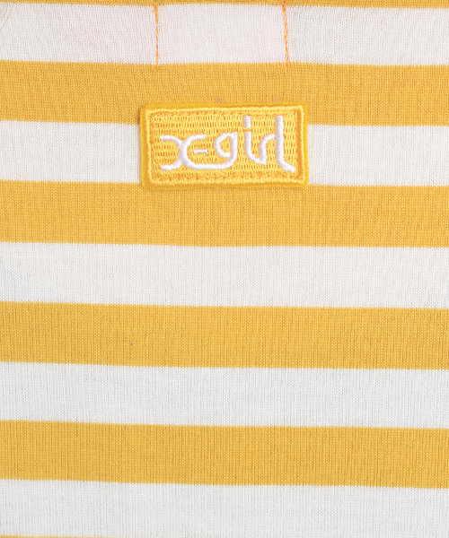 X-girl（エックスガール）の「BASIC BORDER MAXI DRESS（ワンピース・レディース・レッド/イエロー/ネイビー・1/2）」の10枚目の写真