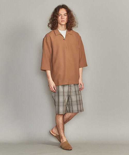 BEAUTY&YOUTH UNITED ARROWS(ビューティアンドユースユナイテッドアローズ)の「BY TW チェック 1P ルーズ ショートパンツ(その他パンツ)」 WEAR BEAUTY&YOUTH UNITED ARROWS(ビューティアンドユースユナイテッドアローズ)の「BY TW チェック 1P ルーズ ショートパンツ(その他パンツ)」 WEAR