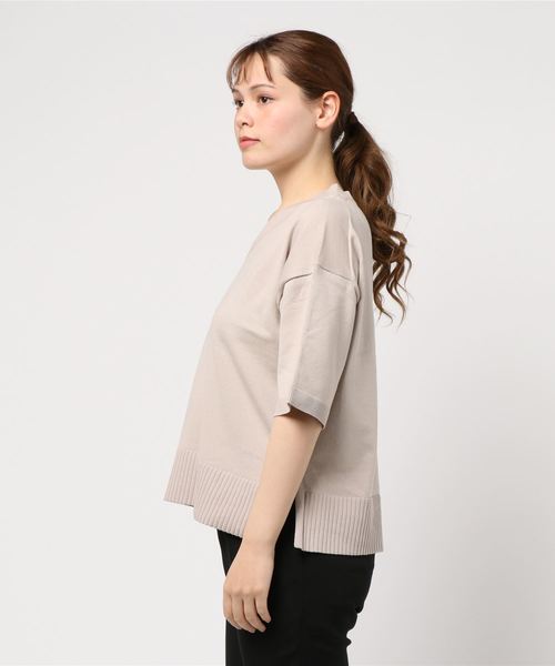 LOWRYS FARM（ローリーズファーム）の「１４ＧスーピマＶＳＳ　836522（ニット/セーター・レディース・グリーン/ブラック/オフホワイト/ベージュ・FREE）」の14枚目の写真