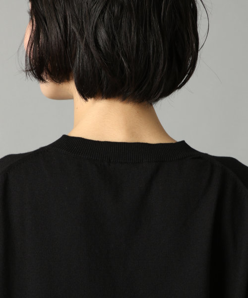 LOWRYS FARM（ローリーズファーム）の「１４ＧスーピマＶＳＳ　836522（ニット/セーター・レディース・グリーン/ブラック/オフホワイト/ベージュ・FREE）」の9枚目の写真