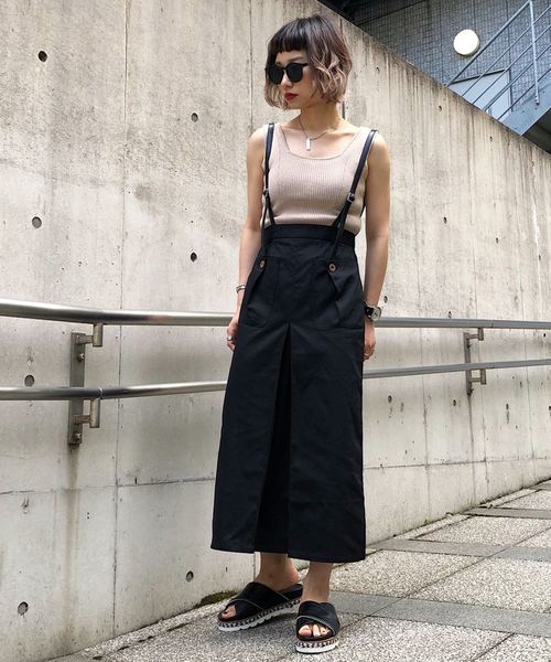 PAGEBOY（ページボーイ）の「スクエアニットタンク（タンクトップ・レディース・ブラック/ダークブラウン/ベージュ/アイボリー・FREE）」の18枚目の写真