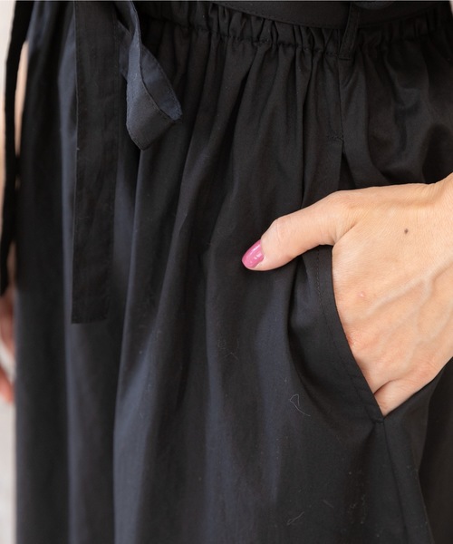 PREFERIR(プレフェリール)の「開襟シャツ フレンチスリーブ ロング ワンピース【テレビ朝日・グッドモーニング番組着用】(シャツワンピース・レディース・ブラック/グリーン/ブラウン・MEDIUM/LARGE)」の12枚目の写真