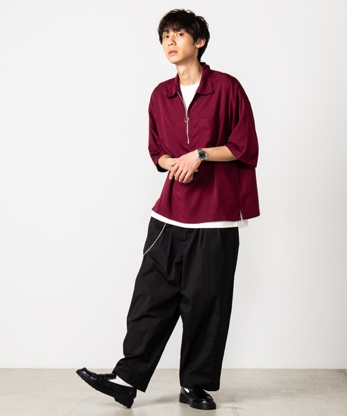 WEGO（ウィゴー）の「WEGO/イージーバギーパンツ（スラックス・メンズ・ブラック/ベージュ・SMALL/MEDIUM/LARGE）」の8枚目の写真