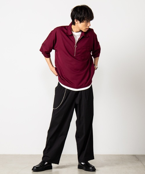 WEGO（ウィゴー）の「WEGO/イージーバギーパンツ（スラックス・メンズ・ブラック/ベージュ・SMALL/MEDIUM/LARGE）」の7枚目の写真