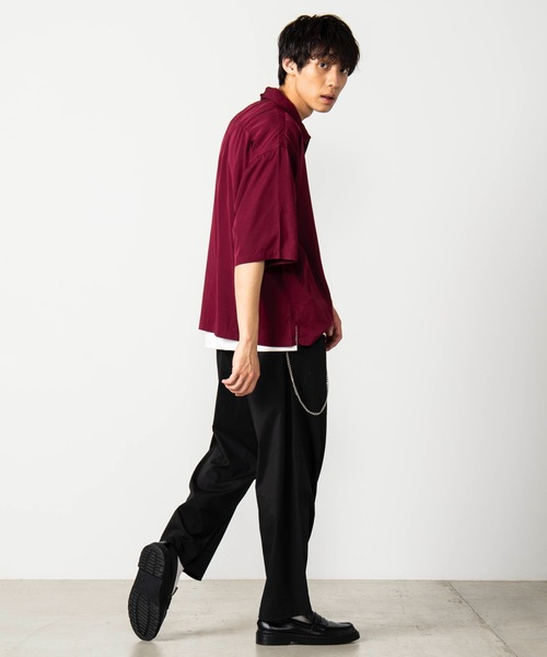 WEGO（ウィゴー）の「WEGO/イージーバギーパンツ（スラックス・メンズ・ブラック/ベージュ・SMALL/MEDIUM/LARGE）」の6枚目の写真