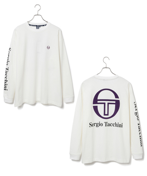 SERGIO TACCHINI（セルジオタッキーニ）の「【SERGIO TACCHINI】ロゴプリントロングTシャツ（Tシャツ/カットソー・メンズ・ホワイト/ベージュ/ブルー系その他4・M/L）」の2枚目の写真
