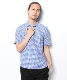 UNION STATION | 半袖ギンガムチェックチャツ/カッタウェイ(シャツ/ブラウス)