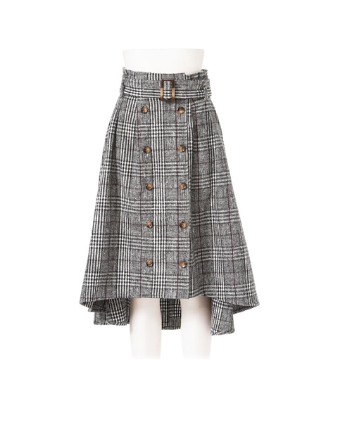 夢展望(ユメテンボウ)の「フィッシュテールトレンチスカート(スカート)」|ブラック系その他2