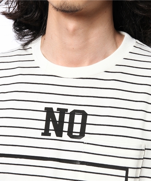 WEGO(ウィゴー)の「WEGO/ペンシルボーダーロゴTシャツ(Tシャツ/カットソー・メンズ・その他2/その他1・MEDIUM/LARGE)」の10枚目の写真