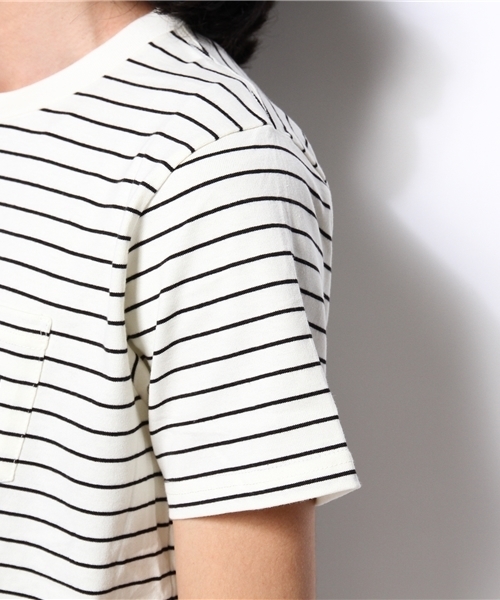 WEGO(ウィゴー)の「WEGO/ペンシルボーダーロゴTシャツ(Tシャツ/カットソー・メンズ・その他2/その他1・MEDIUM/LARGE)」の9枚目の写真