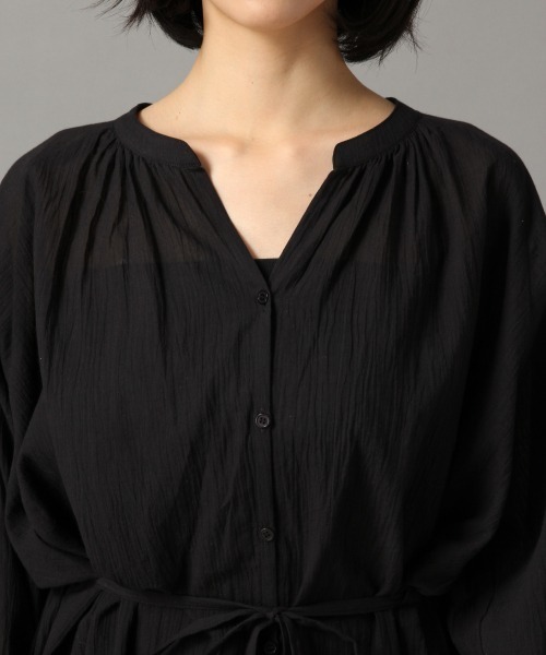 LOWRYS FARM（ローリーズファーム）の「ヨウリュウドロストチュニック　873563（シャツ/ブラウス・レディース・ブラック/オフホワイト/グリーン/ベージュ系その他・FREE）」の10枚目の写真