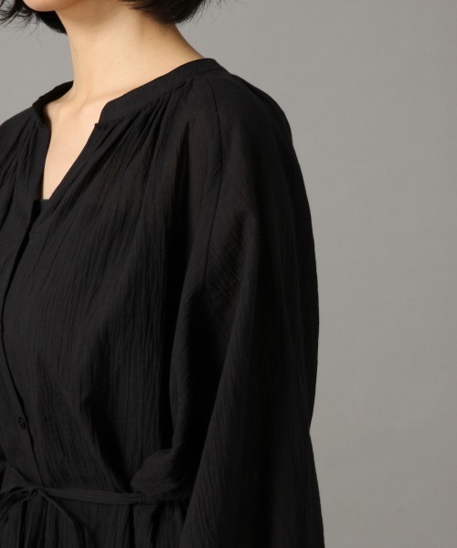 LOWRYS FARM（ローリーズファーム）の「ヨウリュウドロストチュニック　873563（シャツ/ブラウス・レディース・ブラック/オフホワイト/グリーン/ベージュ系その他・FREE）」の11枚目の写真