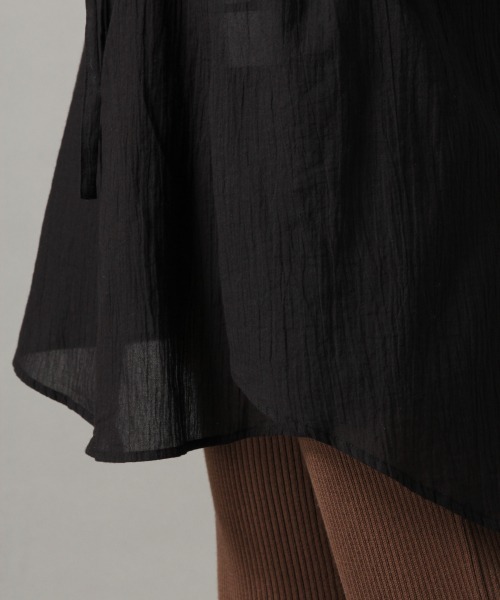 LOWRYS FARM（ローリーズファーム）の「ヨウリュウドロストチュニック　873563（シャツ/ブラウス・レディース・ブラック/オフホワイト/グリーン/ベージュ系その他・FREE）」の13枚目の写真