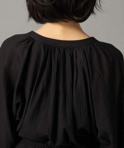 LOWRYS FARM（ローリーズファーム）の「ヨウリュウドロストチュニック　873563（シャツ/ブラウス・レディース・ブラック/オフホワイト/グリーン/ベージュ系その他・FREE）」の14枚目の写真