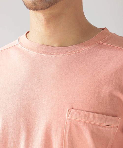 BAYFLOW（ベイフロー）の「Day To Day オーガニックコットンピグメントL/S Tシャツ（Tシャツ/カットソー・メンズ・ホワイト/ベージュ/ピンク/チャコール・SMALL/MEDIUM/LARGE）」の9枚目の写真