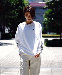 【KANGOL/カンゴール】袖ロゴプリントロンT ブランドロゴ スリーブプリント