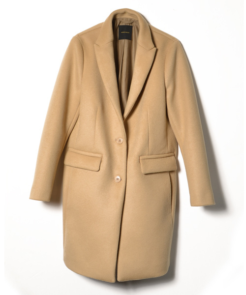 AMERICAN RAG CIE（アメリカンラグシー）の「リバーメルトンチェスターコート/214-AGP-L142-CO098（チェスターコート・レディース・ベージュ/ネイビー・FREE）」の15枚目の写真