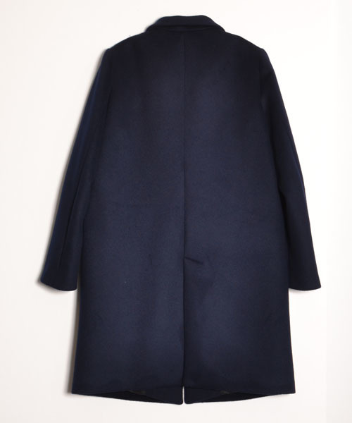 AMERICAN RAG CIE（アメリカンラグシー）の「リバーメルトンチェスターコート/214-AGP-L142-CO098（チェスターコート・レディース・ベージュ/ネイビー・FREE）」の10枚目の写真