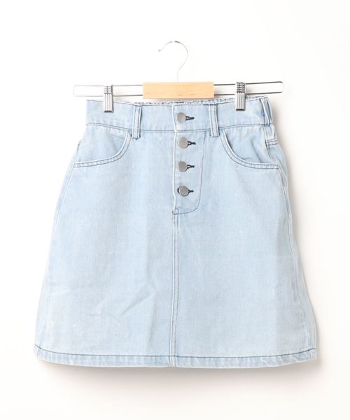SpRay(スプレイ)の「ケミカルデニムミニスカート(スカート・レディース・ライトブルー/ブラック/ネイビー・FREE)」の6枚目の写真