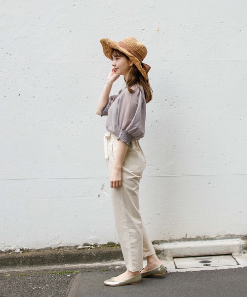 flower(フラワー)の「テンダーバルーンブラウス(シャツ/ブラウス・レディース・パープル/アイボリー・FREE)」の9枚目の写真