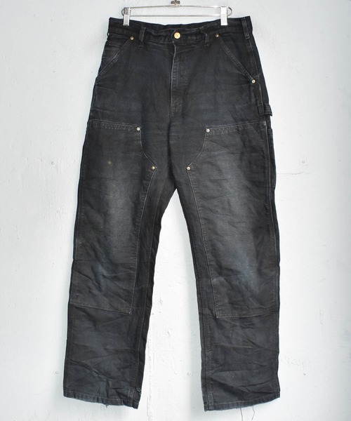 カーハート ペインターパンツ ダンガリーフィット ブラック 古着 90s Carhartt（カーハート）の「【ヴィンテージ古着】Carhartt