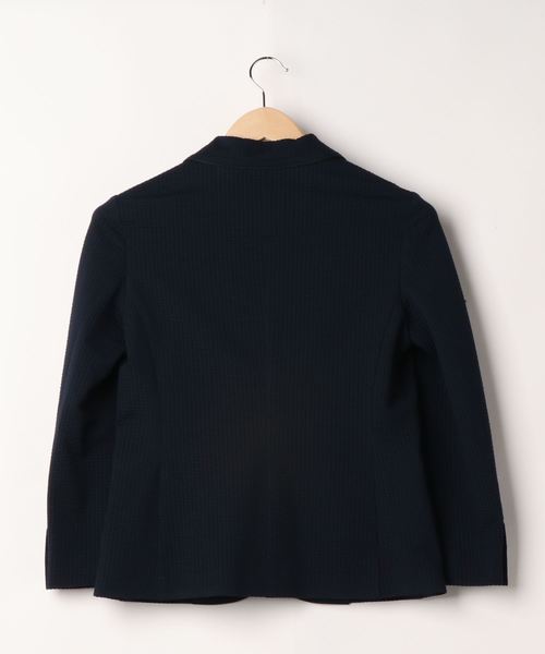 NEWYORKER(ニューヨーカー)の「Summer Time Blazer(サマータイムブレザー)/サッカー2釦シングルブレザー(テーラードジャケット・レディース・ネイビー/ブルー・11号/9号/7号)」の12枚目の写真