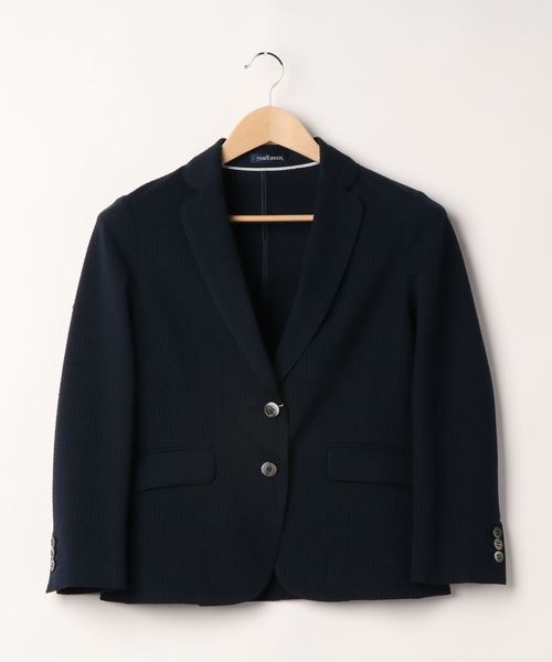 NEWYORKER(ニューヨーカー)の「Summer Time Blazer(サマータイムブレザー)/サッカー2釦シングルブレザー(テーラードジャケット・レディース・ネイビー/ブルー・11号/9号/7号)」の11枚目の写真