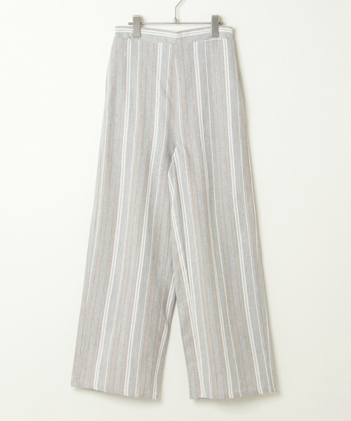 notch.（ノッチ）の「リネンストライプストレートパンツ（その他パンツ・レディース・ベージュ/グレー・TM/M）」の14枚目の写真