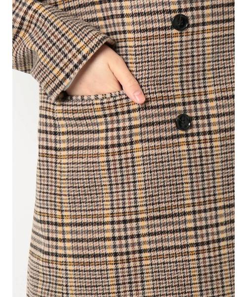 Ungrid（アングリッド）の「スリーブスリットチェックジャケット（テーラードジャケット・レディース・ベージュ/グリーン・SMALL/MEDIUM）」の17枚目の写真