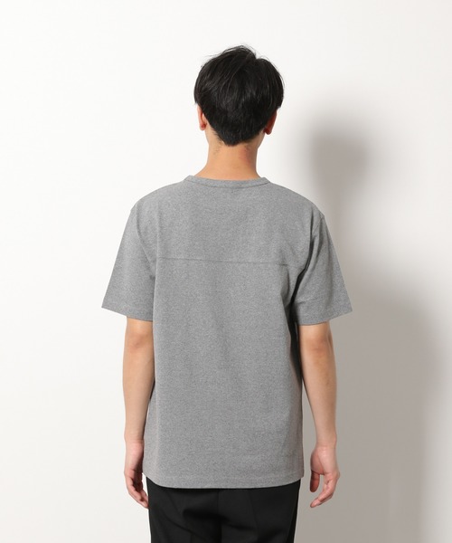LAKOLE（ラコレ）の「14/-フットボールTシャツ / LAKOLE（Tシャツ/カットソー・メンズ・ホワイト/オリーブ/グレー/ベージュ/サックスブルー・MEDIUM/LARGE）」の12枚目の写真