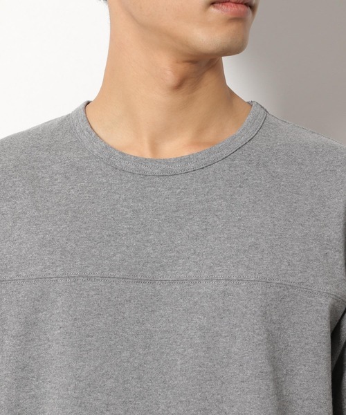 LAKOLE（ラコレ）の「14/-フットボールTシャツ / LAKOLE（Tシャツ/カットソー・メンズ・ホワイト/オリーブ/グレー/ベージュ/サックスブルー・MEDIUM/LARGE）」の17枚目の写真