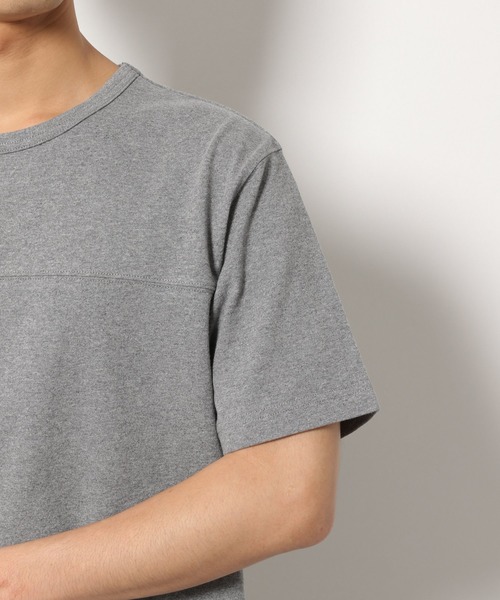 LAKOLE（ラコレ）の「14/-フットボールTシャツ / LAKOLE（Tシャツ/カットソー・メンズ・ホワイト/オリーブ/グレー/ベージュ/サックスブルー・MEDIUM/LARGE）」の7枚目の写真