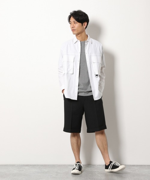 LAKOLE（ラコレ）の「14/-フットボールTシャツ / LAKOLE（Tシャツ/カットソー・メンズ・ホワイト/オリーブ/グレー/ベージュ/サックスブルー・MEDIUM/LARGE）」の6枚目の写真