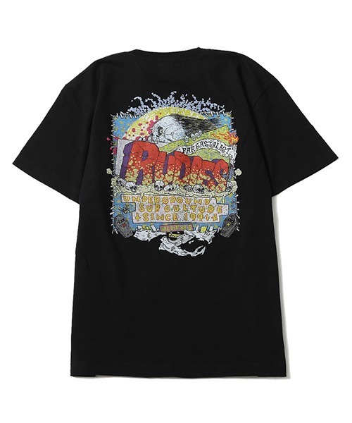 RUDIE'S（ルーディーズ）の「GRAVE-T / グレイブ-T（Tシャツ/カットソー・メンズ・ホワイト/ブラック・M/XL/L）」の2枚目の写真