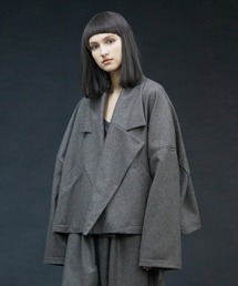 my beautiful landlet | 【my beautiful landlet】 flannel wool wide jacket(ブルゾン)