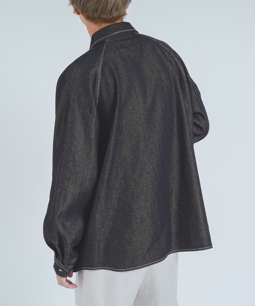 epnok（エプノック）の「デニムオーバーシャツ（シャツ/ブラウス・メンズ・ブラック/インディゴブルー・MEDIUM/LARGE）」の17枚目の写真