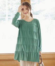 KOBE LETTUCE（コウベレタス）の「ティアードチュニックTシャツ（チュニック）」