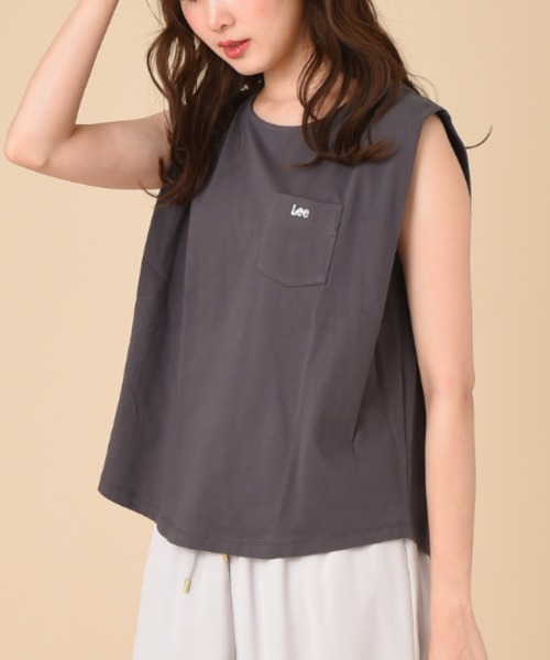 Lee(リー)の「【Lady Lee】N/S CREWNECK(Tシャツ/カットソー・レディース・ホワイト/ブラック/ブラウン・FREE)」の3枚目の写真