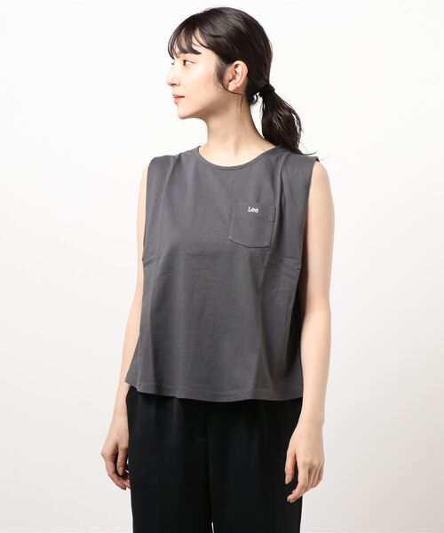 Lee(リー)の「【Lady Lee】N/S CREWNECK(Tシャツ/カットソー・レディース・ホワイト/ブラック/ブラウン・FREE)」の8枚目の写真