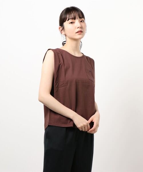 Lee(リー)の「【Lady Lee】N/S CREWNECK(Tシャツ/カットソー・レディース・ホワイト/ブラック/ブラウン・FREE)」の7枚目の写真