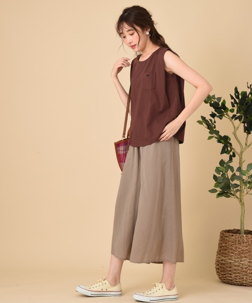 Lee(リー)の「【Lady Lee】N/S CREWNECK(Tシャツ/カットソー・レディース・ホワイト/ブラック/ブラウン・FREE)」の10枚目の写真