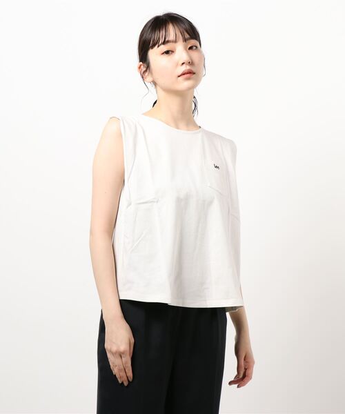 Lee(リー)の「【Lady Lee】N/S CREWNECK(Tシャツ/カットソー・レディース・ホワイト/ブラック/ブラウン・FREE)」の6枚目の写真