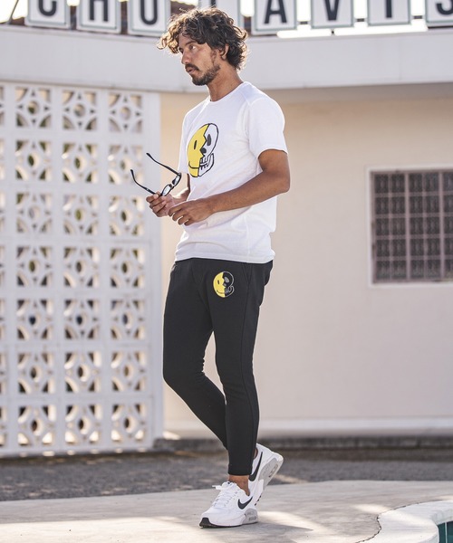 felkod（フィルコッド）の「mp8639-Handmade Touch Smiley Skull Print Sweat Pants スウェットパンツ（スウェットパンツ・メンズ・ブラック/トップグレー・L/M/S）」の22枚目の写真