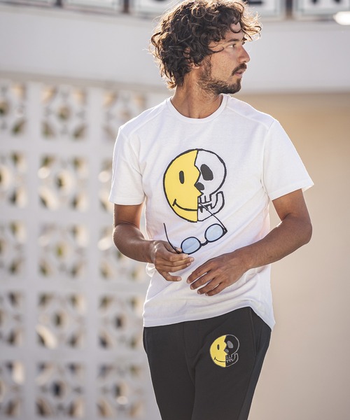 felkod（フィルコッド）の「mp8639-Handmade Touch Smiley Skull Print Sweat Pants スウェットパンツ（スウェットパンツ・メンズ・ブラック/トップグレー・L/M/S）」の10枚目の写真